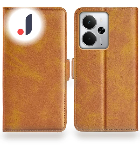 Calf Texture Leather Wallet Phone Cover — Flip Cases, Smartwatch 2025
