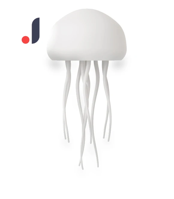 Color Gradient Jellyfish Lamp with Sound Control — Creative Lighting Solutions, the BAY