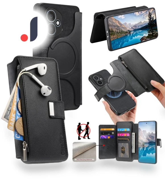 Detachable Magnetic Leather Flip Phone Cover — Smartwatch Protectors, Smartwatch 2025