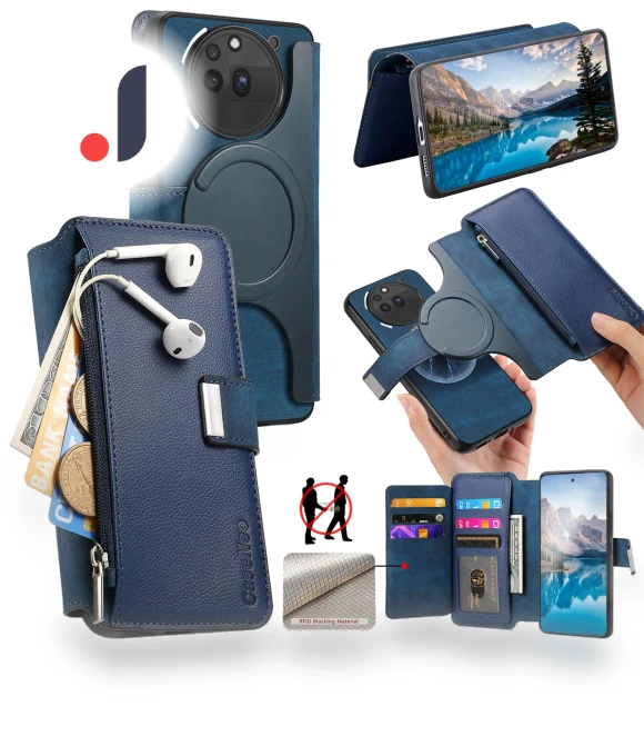 Detachable Magnetic Leather Flip Phone Cover — Smartwatch Protectors, Smartwatch 2025