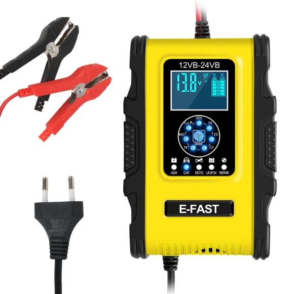 Digital Display Pulse Repair Smart Car Battery Charger — Battery Testers, LEEPEE Automotive Parts
