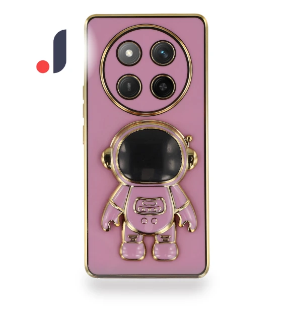 Electroplating Soft TPU Phone Case with Astronaut Hidden Kickstand — Phone Accessories, Smartwatch 2025