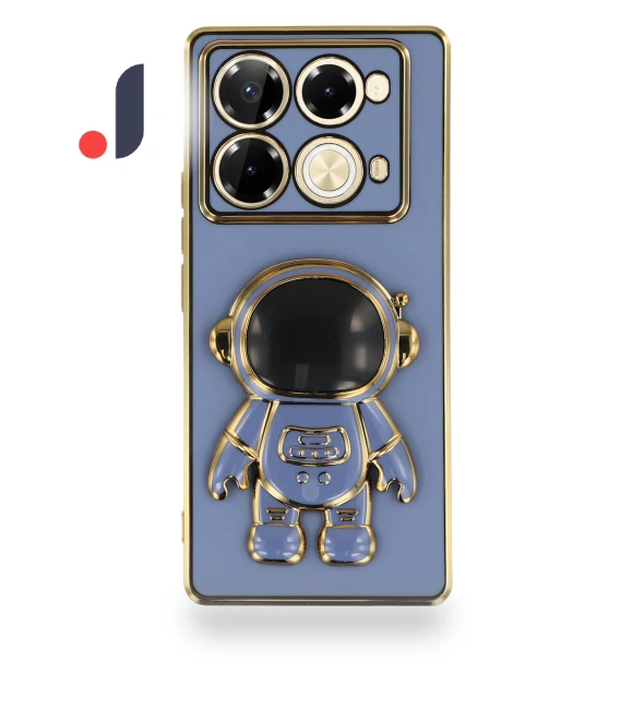 Electroplating Soft TPU Phone Cover with Astronaut Hidden Kickstand — Phone Accessories, Smartwatch 2025
