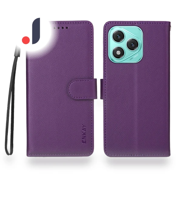 For Honor 400 Lite 5G Wallet Case with Strap — Basic Cases, ENKAY HAT PRINCE