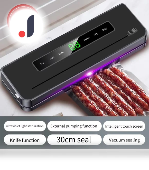 High-Quality External Vacuum Sealer with Built-in Cutter — Vacuum Bags, Jakemy