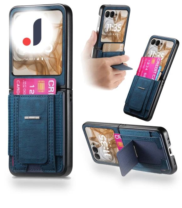 Retro Leather Back Cover with Card Holder — Flip Cases, Smartwatch 2025
