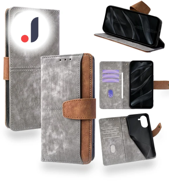 RFID Blocking Color Splicing PU Leather Wallet Phone Cover — Smartwatch Protectors, Smartwatch 2025