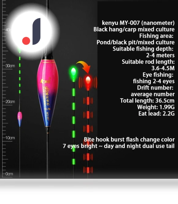 Smart LED Fishing Float — Bite Indicators, Ywteofbg