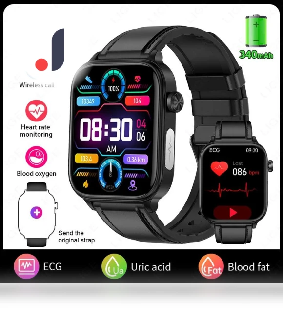 Smart Watch with ECG+PPG — Smartwatches, Lemo Nade