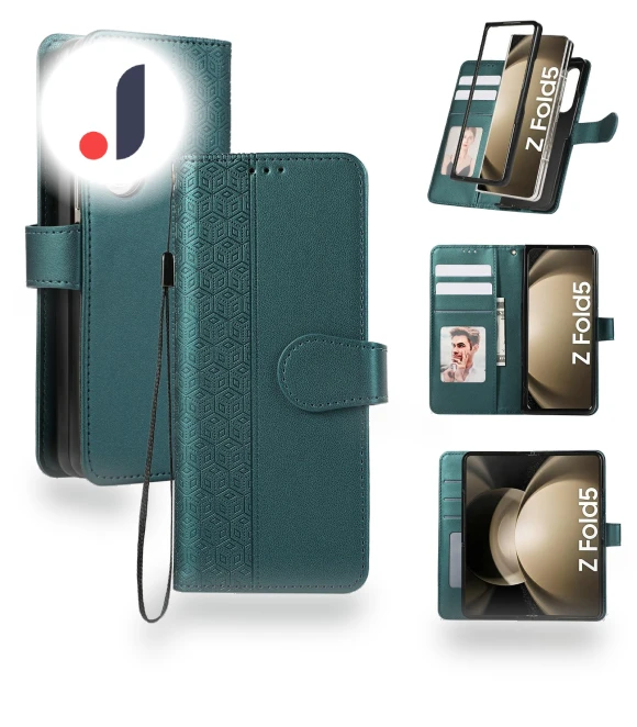 Splicing Imprinted Rhombus Leather Phone Cover with Wrist Strap — Phone Accessories, Smartwatch 2025