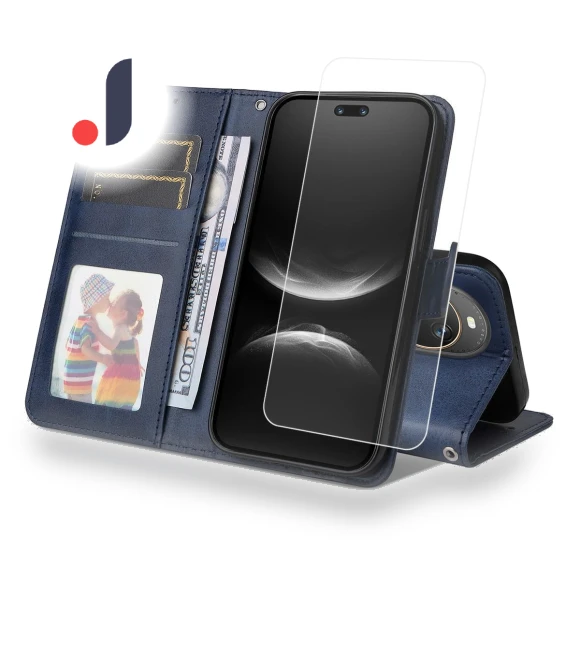 Wallet Case with Hydrogel Film and Strap — Phone Accessories, Smartwatch 2025