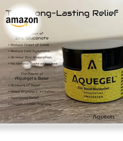12-Hour Nasal Moisturizer with Zinc — Moisturizing, Aquegel