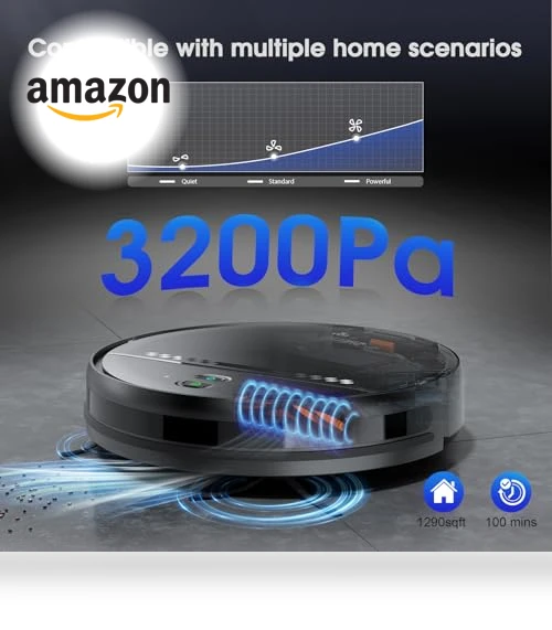 2-in-1 Robotic Vacuum and Mop — Smart Cleaning Robots, SHELIKI