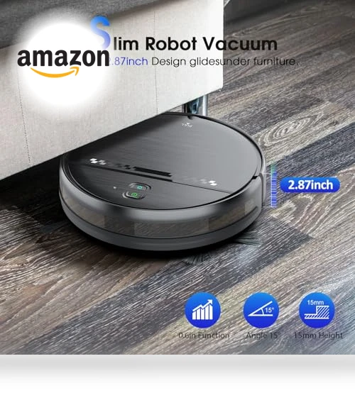 2-in-1 Robotic Vacuum and Mop — Smart Cleaning Robots, SHELIKI