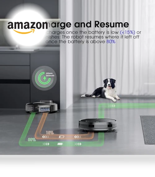 2-in-1 Robotic Vacuum and Mop — Smart Cleaning Robots, SHELIKI