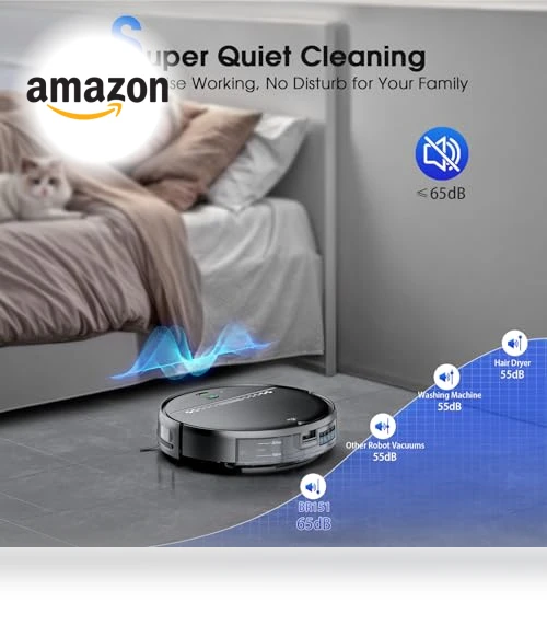 2-in-1 Robotic Vacuum and Mop — Smart Cleaning Robots, SHELIKI