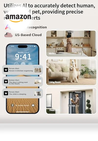 2K Indoor Security Camera — Smart Home Security, Gianteye