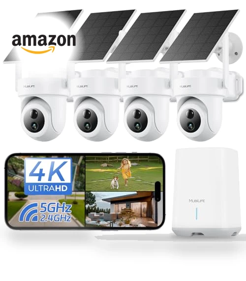 4K Security Cameras Wireless Outdoor — Outdoor Security Cameras, MUBILIFE