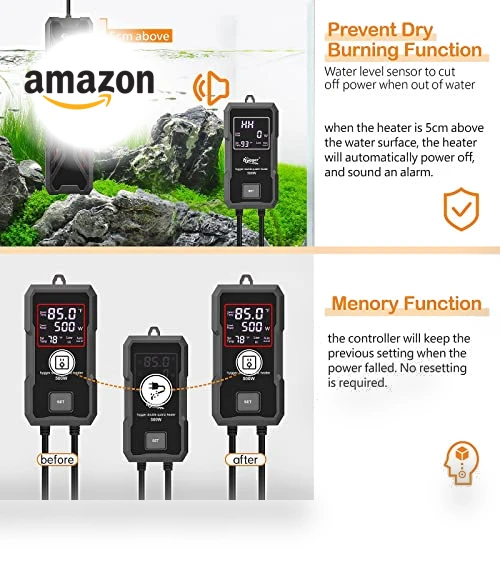 Aquarium Heater with Digital LED Controller — Heaters & Chillers, hygger