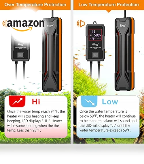 Aquarium Heater with Digital LED Controller — Heaters & Chillers, hygger