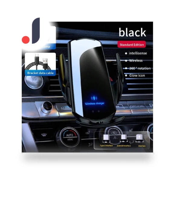 Automatic Clamp Smart Sensor 15W Wireless Car Charger — Chargers, HMC