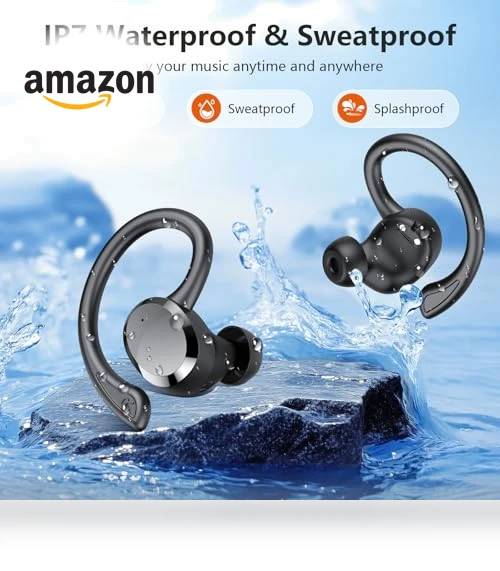 Bluetooth 5.4 Headphones Sport Earphones — In-Ear Headphones, SPRTOYBAT