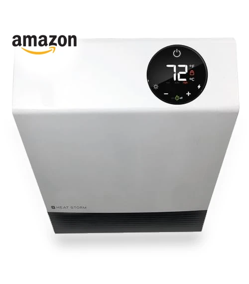 Deluxe Space Infrared Wall Mount Electric Heater — Portable Heating Solutions, Heat Storm