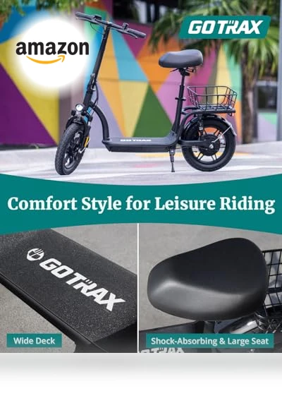 Electric Scooter with Seat — Electric Self-Balancing Scooters, Gotrax