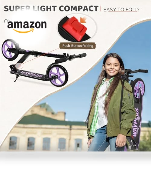 Foldable Kick Scooter — Push Scooters, WAYPLUS