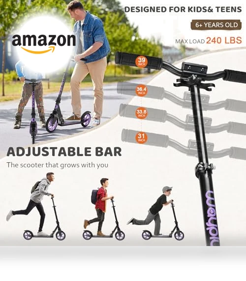 Foldable Kick Scooter — Push Scooters, WAYPLUS