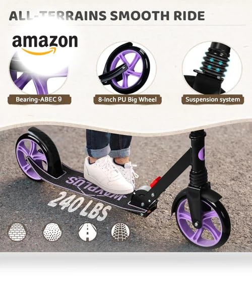 Foldable Kick Scooter — Push Scooters, WAYPLUS