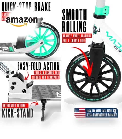 Folding Kick Scooter — Push Scooters, Madd Gear