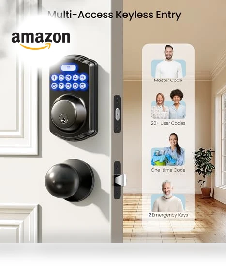 Keyless Entry Door Lock with Backlit Keypad — Keyless Entry, Veise