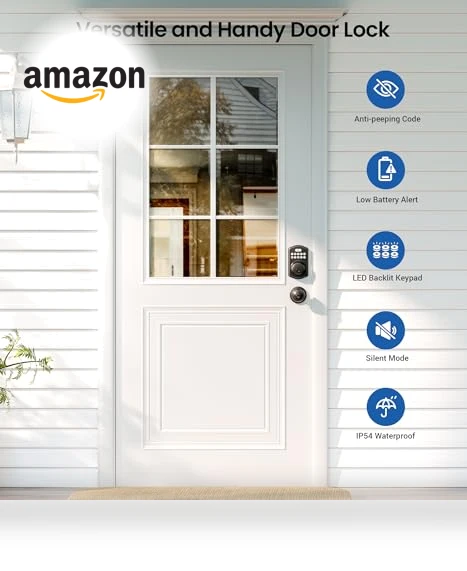 Keyless Entry Door Lock with Backlit Keypad — Keyless Entry, Veise