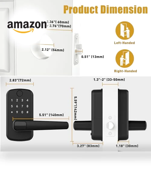 Keyless Entry Door Lock — Biometric Security, OLUMAT