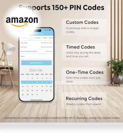 Keyless-Entry Fingerprint Deadbolt Smart Lock — Deadbolts, Sifely