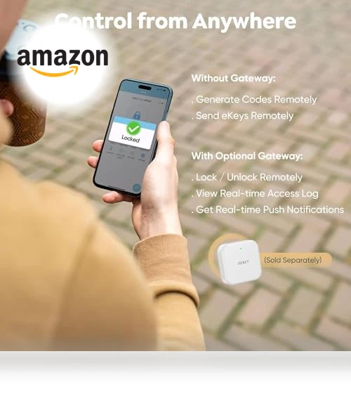 Keyless-Entry Fingerprint Deadbolt Smart Lock — Deadbolts, Sifely