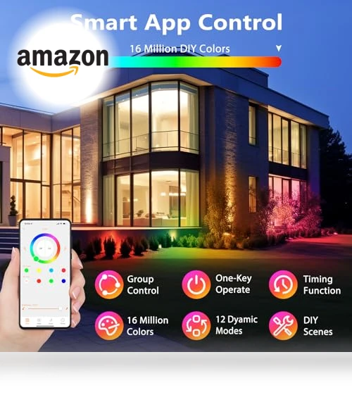 Outdoor Smart Landscape Lighting — Outdoor Security & Flood Lighting, Tsanhoo