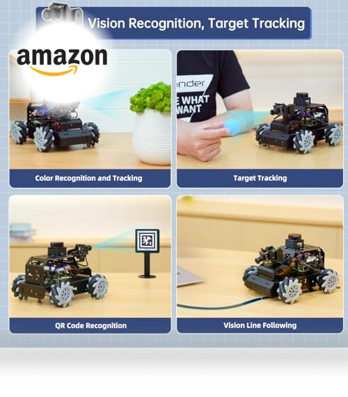 Programmable AI Vision Smart Robot Kit — Robotic Enhancements, Hiwonder