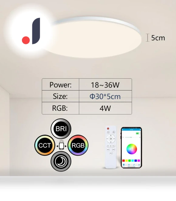 Smart Ceiling Light — Overhead Lighting, Rainbow Rain
