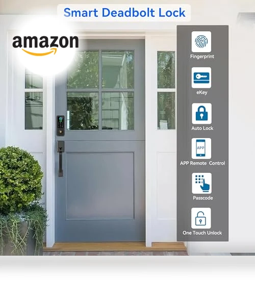 Smart Keyless Entry Door Lock with Handle — Deadbolts, YOSIMIKA