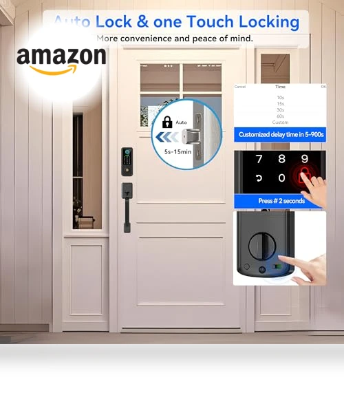 Smart Keyless Entry Door Lock with Handle — Deadbolts, YOSIMIKA