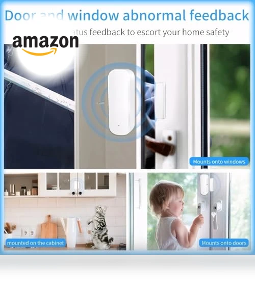 Smart WiFi Door/Window Sensor — Smart Home Security, Sanofuturion