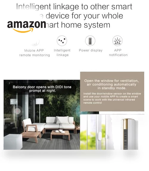Smart WiFi Door/Window Sensor — Smart Home Security, Sanofuturion