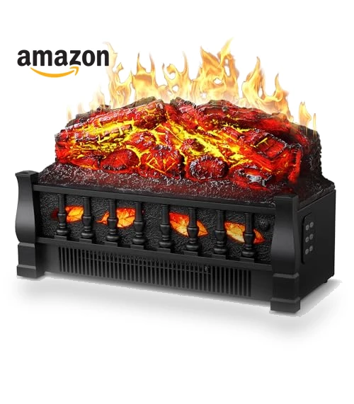 Vintage Design Portable Freestanding Fireplace Log Heater — Portable Heating Solutions, Havato