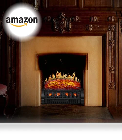 Vintage Design Portable Freestanding Fireplace Log Heater — Portable Heating Solutions, Havato