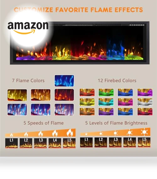 Wide-Screen Electric Fireplace Inserts — Electric Heating Solutions, Tornivk