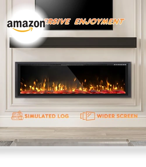 Wide-Screen Electric Fireplace Inserts — Electric Heating Solutions, Tornivk