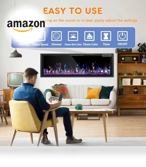 Wide-Screen Electric Fireplace Inserts — Electric Heating Solutions, Tornivk