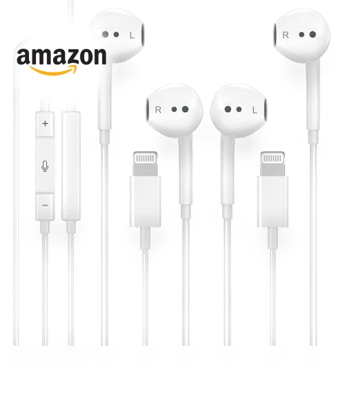 Wired Headphones for iPhone — In-Ear Headphones, CREHAO